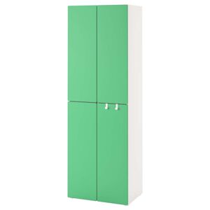 IKEA PLATSA Armario Blanco verde/con 2 barras de armario Blanco verde/con 2 barras de armario 60x57x181 cm