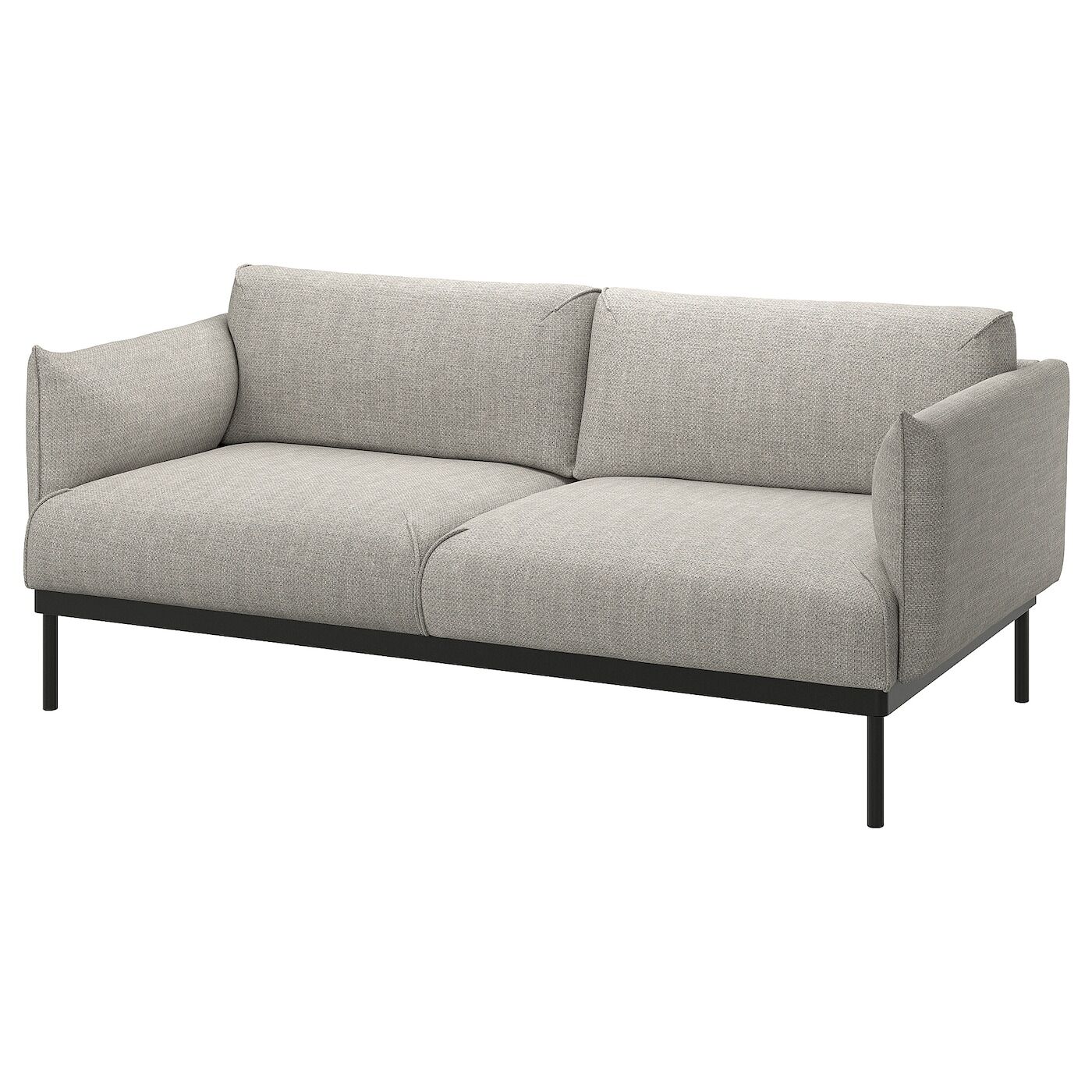IKEA Sofá de 2 plazas Lejde gris claro Lejde gris claro altura del reposabrazos: 72 cm