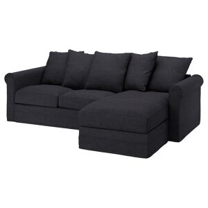 IKEA Funda para sofá de 3 plazas +chaiselongue/Hillared antracita +chaiselongue/Hillared antracita Altura incl. cojines del respaldo: 104 cm