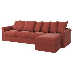IKEA Funda para sofá de 4 plazas +chaiselongue/Ljungen rojo claro +chaiselongue/Ljungen rojo claro Altura incl. cojines del respaldo: 104 cm