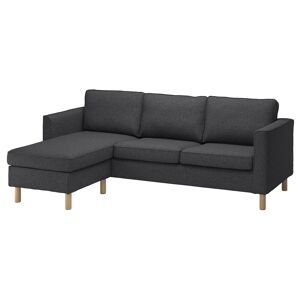 IKEA Funda para sofá de 3 plazas +chaiselongue/Gunnared gris oscuro +chaiselongue/Gunnared gris oscuro