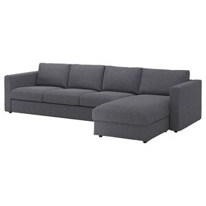 IKEA Funda sofá 4+chaiselongue Gunnared gris Gunnared gris