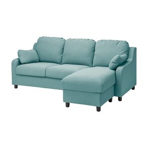 IKEA Funda para sofá de 3 plazas +chaiselongue/Hakebo turquesa claro +chaiselongue/Hakebo turquesa claro