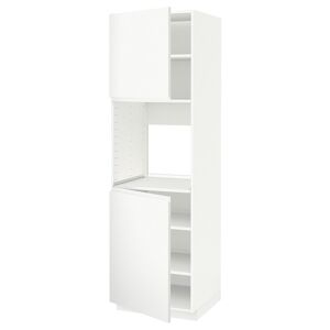 IKEA Armario horno cocina+2ptbld blanco/Voxtorp blanco mate 60x60x200 cm blanco/Voxtorp blanco mate 60x60x200 cm
