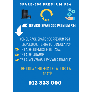 SONY Servicio Reparación Videoconsola PS4 Spare 360 Premium