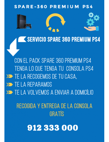 SONY Servicio Reparación Videoconsola PS4 Spare 360 Premium
