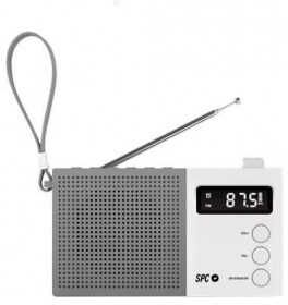 Radio Despertador Spc Jetty Max Blanco Pantalla Led/Reloj/A 4578B