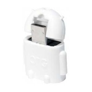 Adaptador Otg Microusb-M A Usb-H Logilink Blanco Aa0063