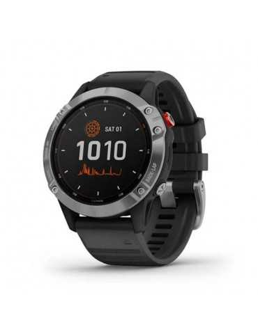 Smartwatch Garmin Gps Fenix 6 Solar Plata Negro 010-02410-00