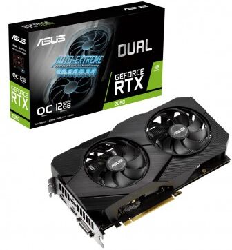 Tarjeta VGA ASUS GEFORCE RTX 2060 12GB GDDR6 Dual OC EVO