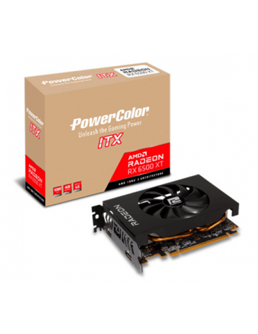 Tarjeta Gráfica Powercolor Radeon RX 6500 XT ITX 4GB GDDR6