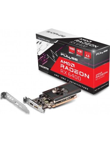 Tarjeta VGA SAPPHIRE Pulse RADEON RX 6400 Gaming DP LP 4GB