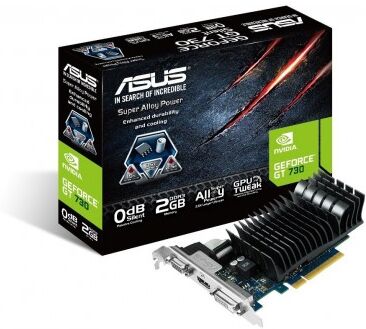 Tarjeta Gráfica HDMI DVI ASUS NVIDIA GEFORCE GT730 2GB GDDR5