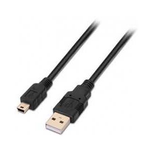 Cable Usb(A)M 2.0 A Mini Usb(B)M Aisens 0.5M Negro 0.5M/Mac A101-0023