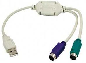 Adaptador Usb-M A 2X Ps2-H Logilink Au0004A Au0004A