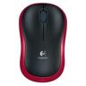 Raton Optico Logitech M185 Wireless Rojo 910-002237