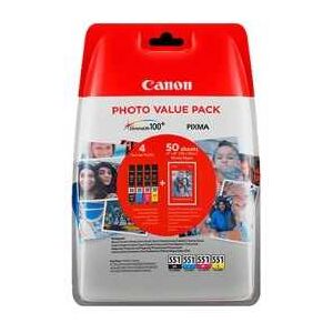 Cartucho Orig Canon Cli-551 Pack 4 Colores 6509B008