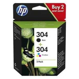 Cartucho Orig Hp Nâº 304 Pack Colores Y Negro Negro/Magenta 3Jb05Ae