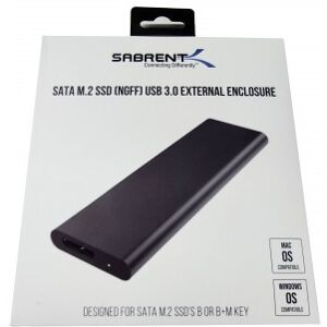 Generico Carcasa Externa Disco Duro SSD M.2 USB 3.0 SABRENT EC-M2MC