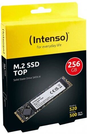 Disco Duro Intenso SSD M.2 interna SATA III 256 GB 520 MB/s