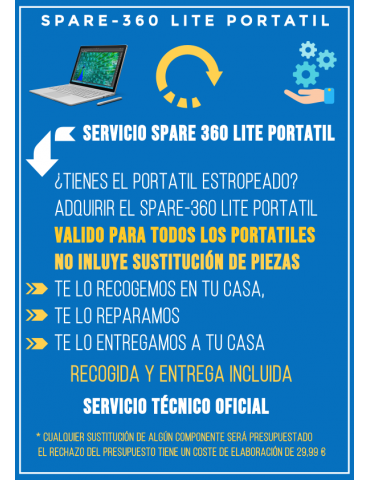 Servicio Reparación Spare-360 Portátil