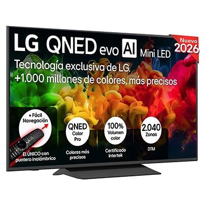 Smart TV LG QNED evo MiniLED AI QNED8E 55 pulgadas 4K 2026 - 55QNED8EB3B LG ES Smart TV LG QNED evo MiniLED AI QNED8E 55 pulgadas 4K 2026 - 55QNED8EB3B LG ES