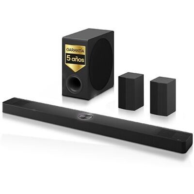 Barra de Sonido - LG S90TR, Bluetooth, 670W, 7.1.3 Canales con subwoofer, altavoces traseros para cine en casa, Dolby Atmos, IA Ready, Negro - S90TR Barra de Sonido - LG S90TR, Bluetooth, 670W, 7.1.3 Canales con subwoofer, altavoces traseros para cine en casa, Dolby Atmos, IA Ready, Negro - S90TR