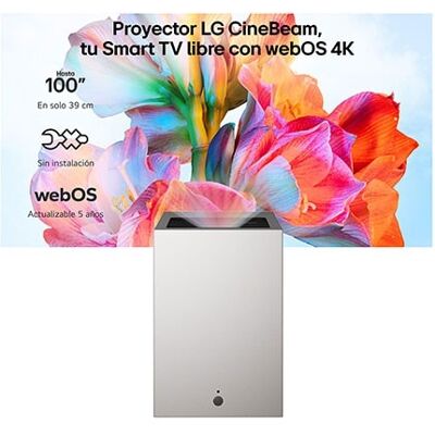 LG CineBeam S 4K UHD hasta 100" Smart TV con webOS Tiro ultra corto Láser con 500 lúmenes - PU615U LG CineBeam S 4K UHD hasta 100" Smart TV con webOS Tiro ultra corto Láser con 500 lúmenes - PU615U