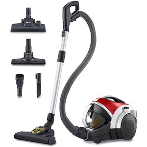 Outlet Aspirador sin bolsa 650W con sistema de compresión de polvo LG Kompressor, rojo - VK8506NHAG.OBSEXC Outlet Aspirador sin bolsa 650W con sistema de compresión de polvo LG Kompressor, rojo - VK8506NHAG.OBSEXC