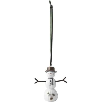 Kähler Hammershøi Muñeco de Nieve Colgante - Blanco - Serie Navidad Kähler Hammershøi Muñeco de Nieve Colgante - Blanco - Serie Navidad
