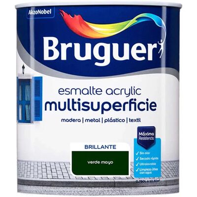 Bruguer Esmalte Acrílico Brillante Multisuperficie 5057557 750ml Green One Size Bruguer Esmalte Acrílico Brillante Multisuperficie 5057557 750ml Green One Size