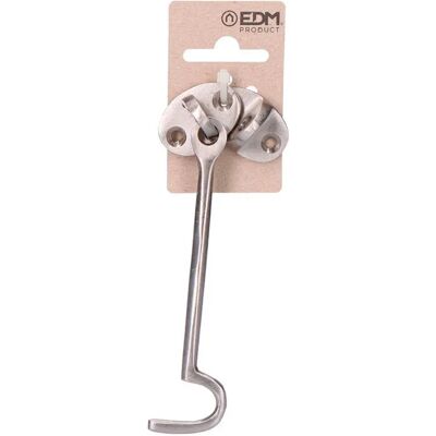 Edm Pestillo De Puerta De Níquel Latón 125 Mm Silver One Size Edm Pestillo De Puerta De Níquel Latón 125 Mm Silver One Size