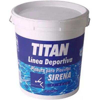 Pintura acrílica Titan Sirena Azul Piscina - 4L - Pintura Pintura acrílica Titan Sirena Azul Piscina - 4L - Pintura
