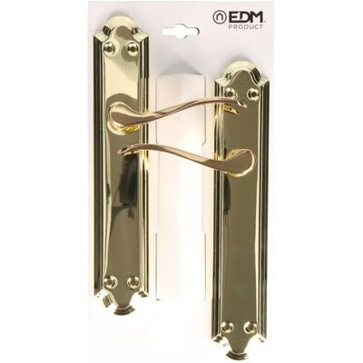 Edm Juego De Placas De Manija 85430 2 Unidades Brass One Size Edm Juego De Placas De Manija 85430 2 Unidades Brass One Size