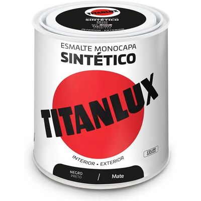 Titan Esmalte Sintético Mate 25835 250ml Black One Size Titan Esmalte Sintético Mate 25835 250ml Black One Size