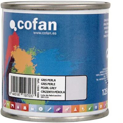 Esmalte Sintético Cofan 125ML Gris Perla - Pintura de Esmalte Esmalte Sintético Cofan 125ML Gris Perla - Pintura de Esmalte