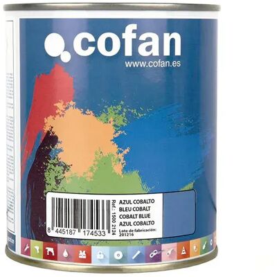 Esmalte Sintético Cofan - Varios Colores - Azul Cobalto - Pintura 750ml Esmalte Sintético Cofan - Varios Colores - Azul Cobalto - Pintura 750ml