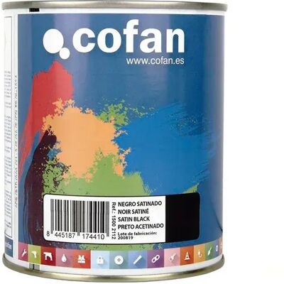 Cofan Esmalte Sintético Satinado 750ml Satin Black One Size Cofan Esmalte Sintético Satinado 750ml Satin Black One Size