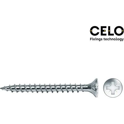 Tornillos de Madera Zincados Celo - 4,5x30 mm - 500 Unidades Tornillos de Madera Zincados Celo - 4,5x30 mm - 500 Unidades