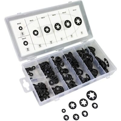 Jbm Arandela Starlock 260 Unidades Black One Size Jbm Arandela Starlock 260 Unidades Black One Size