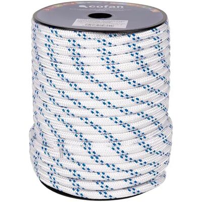 Cofan Cable Trenzado 10 Mm 50 M White / Blue One Size Cofan Cable Trenzado 10 Mm 50 M White / Blue One Size