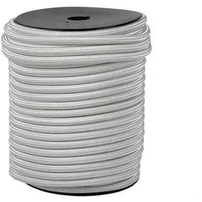 Cofan Cordón Elástico Trenzado Poliéster 8 Mm 50 M White One Size Cofan Cordón Elástico Trenzado Poliéster 8 Mm 50 M White One Size