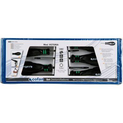 Victoria Juego de 5 destornilladores Torx - Set de destornilladores Victoria Juego de 5 destornilladores Torx - Set de destornilladores