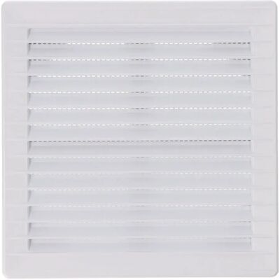 Edm Rejilla De Ventilación Cuadrada Empotrable Ajustable Con Mosquitero Abs 80-150 Mm 170x170x11.5 Mm White One Size Edm Rejilla De Ventilación Cuadrada Empotrable Ajustable Con Mosquitero Abs 80-150 Mm 170x170x11.5 Mm White One Size