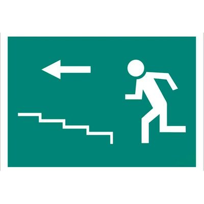 Cofan Señal Ev05lu420297 Salida Escalera Izquierda Subida 420x297 Mm Green One Size Cofan Señal Ev05lu420297 Salida Escalera Izquierda Subida 420x297 Mm Green One Size