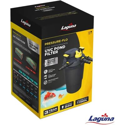Laguna Kit De Filtración Para Estanques Pressure Flo 17000 Uvc Black One Size Laguna Kit De Filtración Para Estanques Pressure Flo 17000 Uvc Black One Size