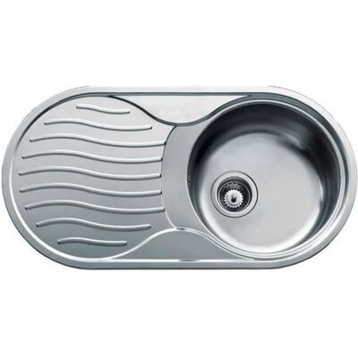 Teka Fregadero Con Escurridor Dr-80 1c 1e Circular Stainless Steel One Size Teka Fregadero Con Escurridor Dr-80 1c 1e Circular Stainless Steel One Size