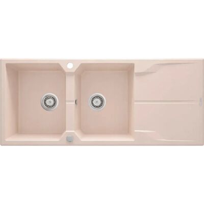 Fregadero de granito con dos compartimentos y escurridor - Cocina Fregadero de granito con dos compartimentos y escurridor - Cocina