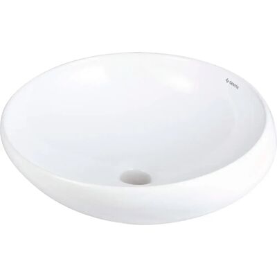 Deante Lavabo Sobre Encimera De Cerámica Asimétrico White One Size Deante Lavabo Sobre Encimera De Cerámica Asimétrico White One Size