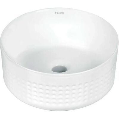 Deante Lavabo Asimétrico De Cerámica Para Encimera White One Size Deante Lavabo Asimétrico De Cerámica Para Encimera White One Size
